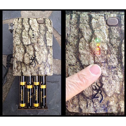 Browning Trail Camera Power Pack batería externa 8 AA con tester integrada