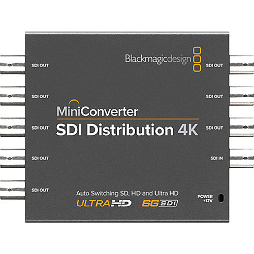 Blackmagic Design Mini Converter Distribuidor SDI 4K 8 Salidas 12V