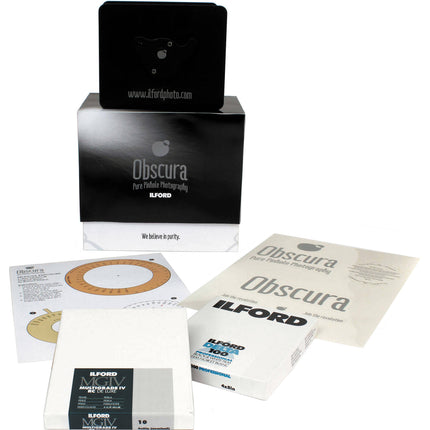 Ilford Obscura Kit Cámara Estenopeica Foco 87mm Film 4x5 Pulgadas