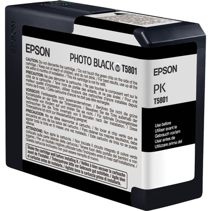 Epson UltraChrome K3 Cartucho de Tinta Foto Negro 80mL para Impresoras Stylus Pro