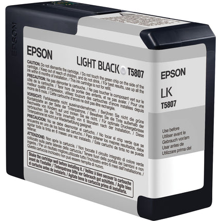 Cartucho de Tinta Epson UltraChrome K3 Negro Claro 80mL para Impresoras Epson Stylus Pro
