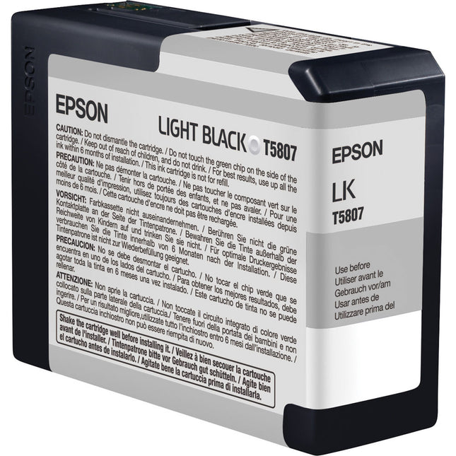 Cartucho de Tinta Epson UltraChrome K3 Negro Claro 80mL para Impresoras Epson Stylus Pro