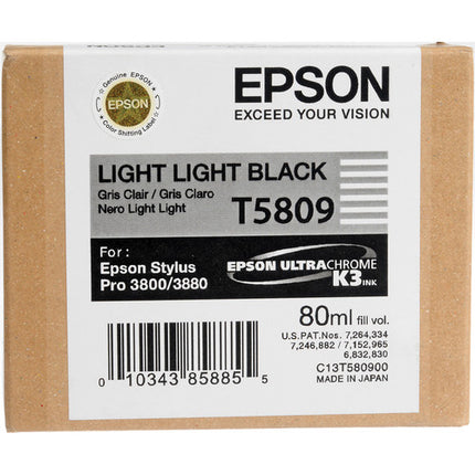 Cartucho de tinta Epson UltraChrome K3 Light Light Black 80mL para impresoras Stylus Pro