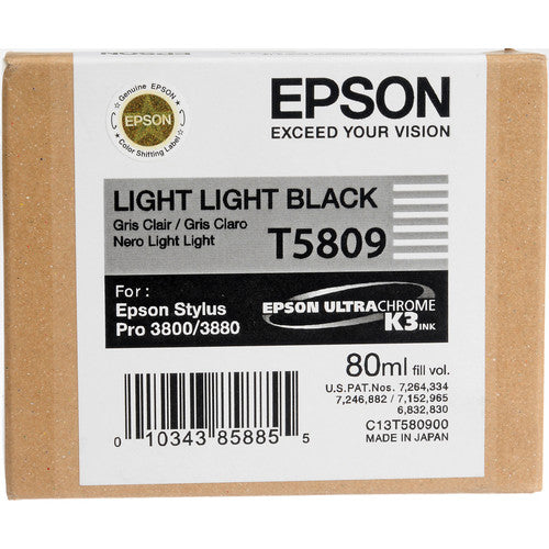 Cartucho de tinta Epson UltraChrome K3 Light Light Black 80mL para impresoras Stylus Pro