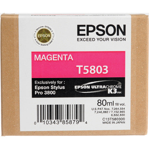 Cartucho de Tinta Magenta Epson UltraChrome K3 80mL para Impresoras Stylus Pro