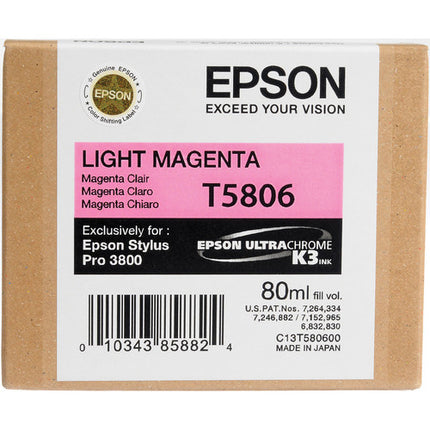Cartucho de tinta Epson UltraChrome K3 Light Magenta 80mL para impresoras Epson Stylus Pro