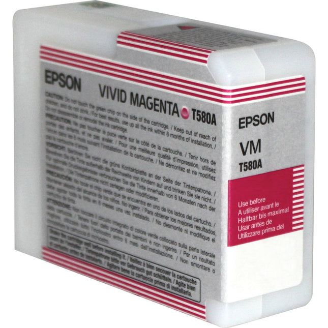 Cartucho de Tinta Epson UltraChrome K3 Vivid Magenta 80mL para Impresoras Stylus Pro