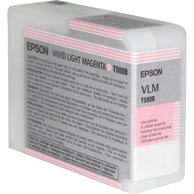 Epson UltraChrome K3 Cartucho de Tinta Magenta Claro 80mL para Impresoras Stylus Pro