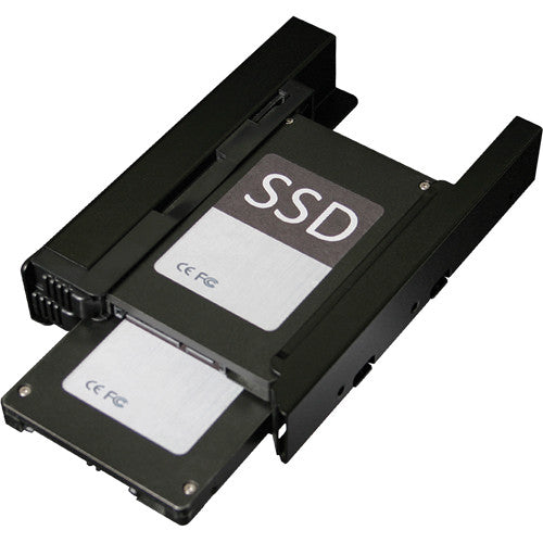 Icy Dock EZ-Fit PRO Soporte Doble 2.5 a 3.5 para SSD HDD 9.5mm Negro