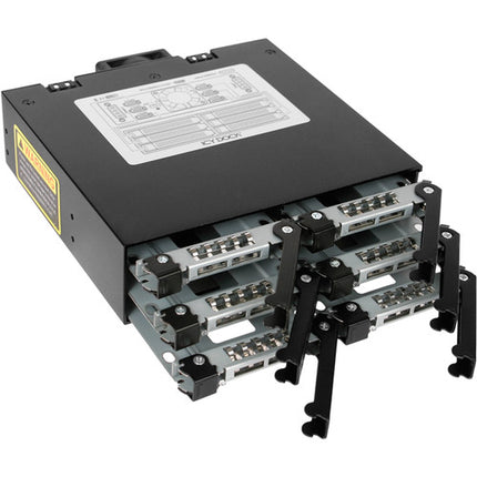 Icy Dock ToughArmor MB996SP-6SB Bahía para 6 discos 2.5 SATA 6 Gb/s Ventilador 1.57"