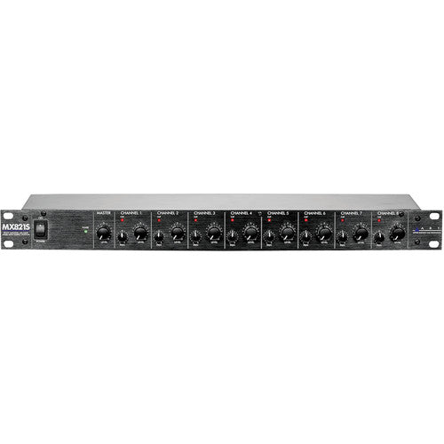 ART MX821S Mesa de Mezclas de 8 Canales con Salidas Estéreo y Alimentación Phantom
