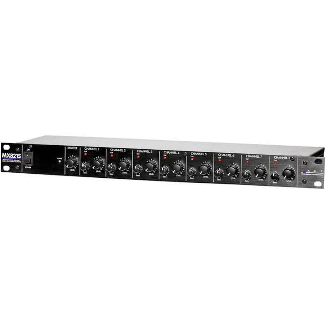 ART MX821S Mesa de Mezclas de 8 Canales con Salidas Estéreo y Alimentación Phantom