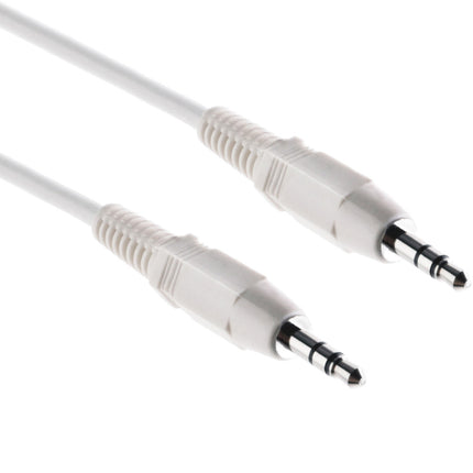 Pearstone Cable de Audio Auxiliar Estéreo Mini Macho a Mini Macho Blanco 3 ft