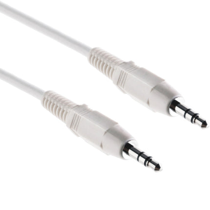 Pearstone Cable Estéreo Mini Macho a Macho Blanco 15m para Auxiliar
