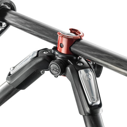 Manfrotto MT055CXPRO4 trípode de fibra de carbono 71.4 pulgadas altura máxima 19.8 lb capacidad carga con rótula MHXPRO-BHQ2 y sistema de liberación rápida 200PL