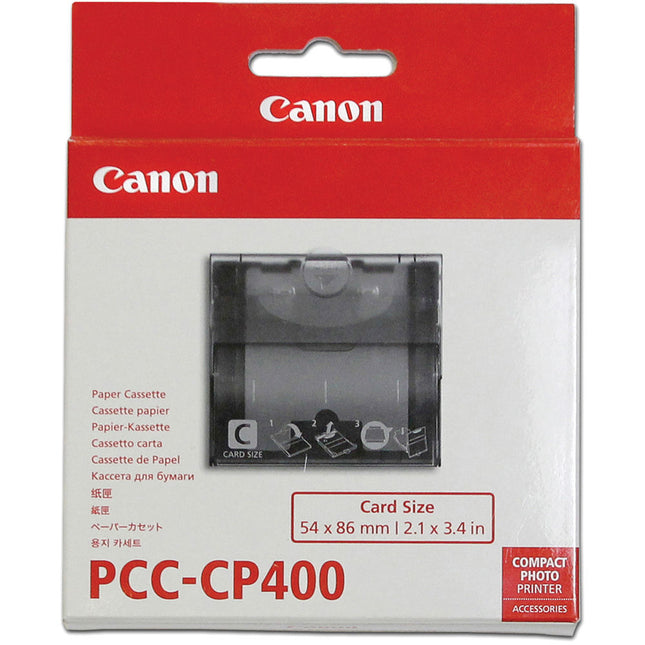 Canon PCC-CP400 Cassette Papel Tamaño Tarjeta 2.1x3.4" para Impresoras SELPHY CP900 CP910