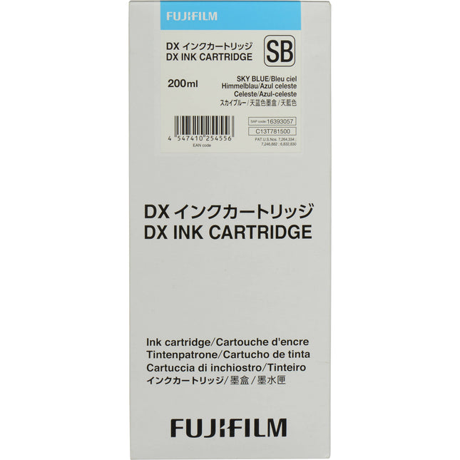FUJIFILM Sky Blue VIVIDIA Cartucho de Tinta para Impresora DX100 200 mL