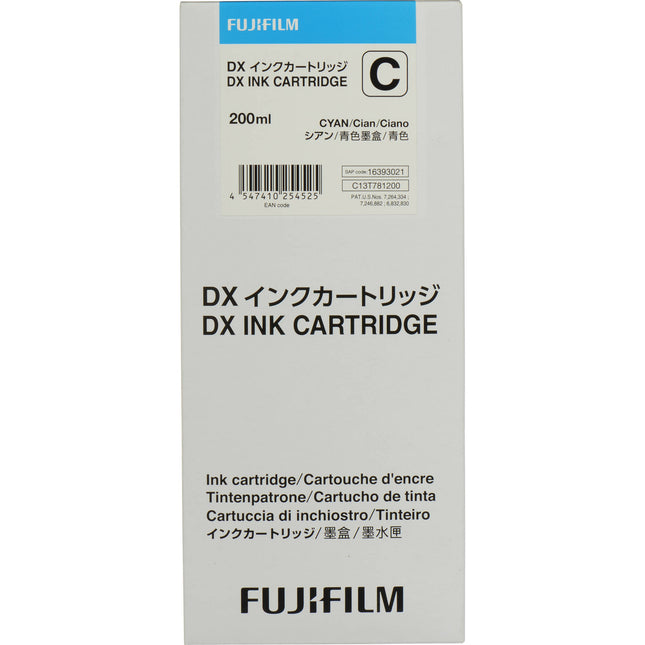 FUJIFILM Cyan VIVIDIA Tinta para Impresora DX100 Capacidad 200 mL