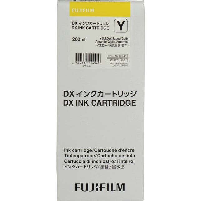 FUJIFILM Yellow VIVIDIA Cartucho de Tinta para Impresora DX100 200 mL