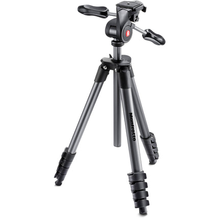 Manfrotto Compact Advanced Trípode de Aluminio Negro 65" 11 lb con Bolsa