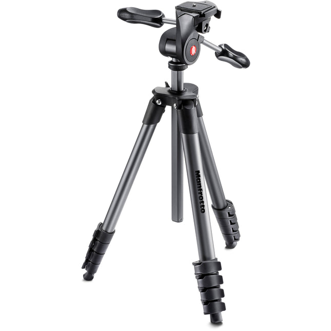 Manfrotto Compact Advanced Trípode de Aluminio Negro 65" 11 lb con Bolsa