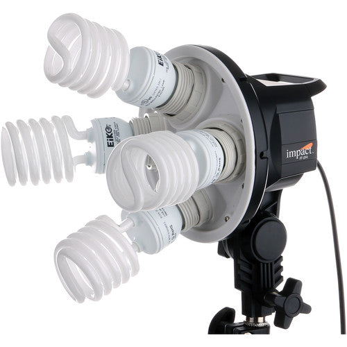 Impact FF-OF4 Octa 4-Socket Fluorescente 85W por Portalámparas Selector de Sockets