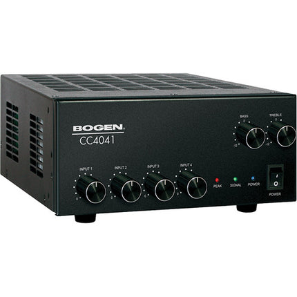 Bogen CC4041 Mezclador Amplificador 4 Canales 40W con Control de Graves y Agudos