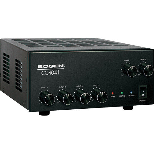 Bogen CC4041 Mezclador Amplificador 4 Canales 40W con Control de Graves y Agudos