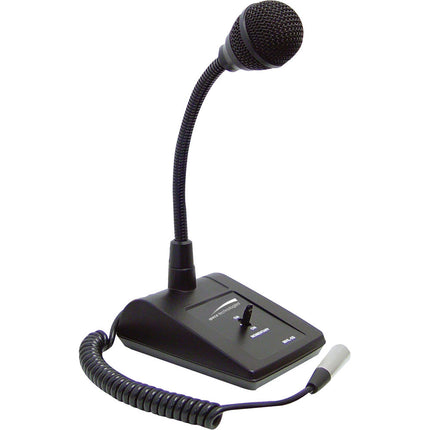 Speco Technologies MHL5S Micrófono de Mesa Ajustable con Cuello de Ganso 6" XLR 5' Cable