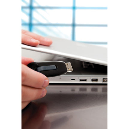 Verbatim 128GB Store n Go V3 Memoria USB 3.0 Retráctil Gris Negro
