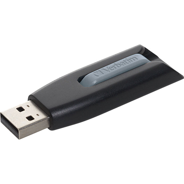 Verbatim 128GB Store n Go V3 Memoria USB 3.0 Retráctil Gris Negro