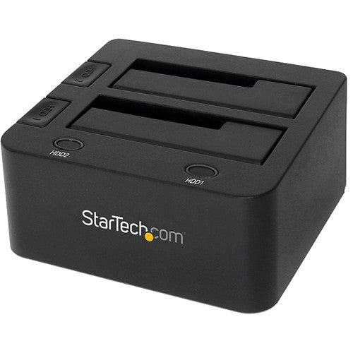 StarTech Base de Doble Bahía para HDD SSD USB 3.0 con UASP 6 Gbps