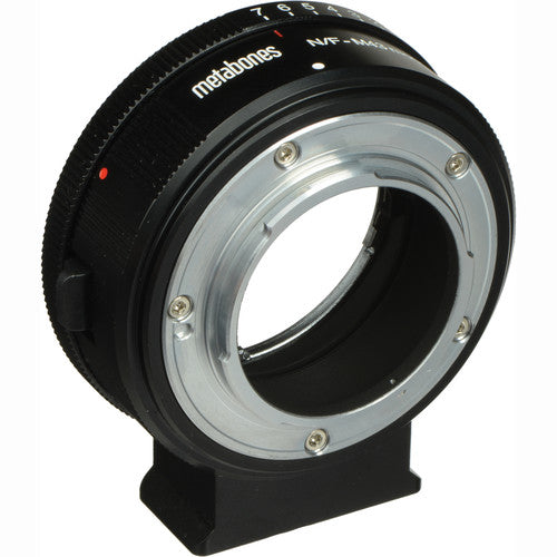 Adaptador Metabones Montura Objetivo Nikon G a Micro Cuatro Tercios Mate Negro