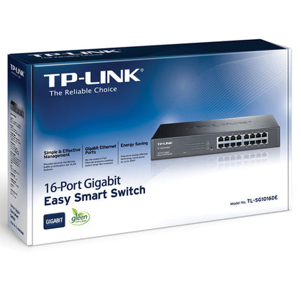 TP-Link TL-SG1016DE Switch Gigabit 16 Puertos 10K Jumbo Frame Rackmount