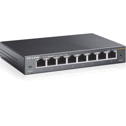 TP-Link TL-SG108E Switch 8 Puertos Gigabit 16K Jumbo Frame Gestión De VLAN