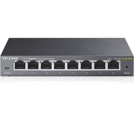 TP-Link TL-SG108E Switch 8 Puertos Gigabit 16K Jumbo Frame Gestión De VLAN