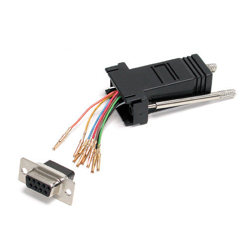 StarTech Adaptador modular hembra a hembra DB9 a RJ45 negro con garantía limitada