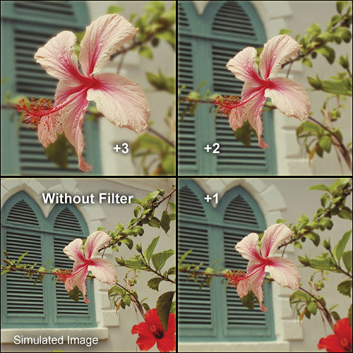 Tiffen 138mm lente de acercamiento +1 con anillo de aluminio negro y funda