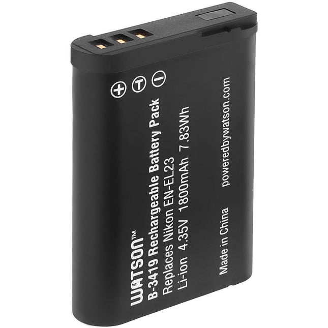 Batería recargable Watson EN-EL23 4.35V 1800mAh para Nikon