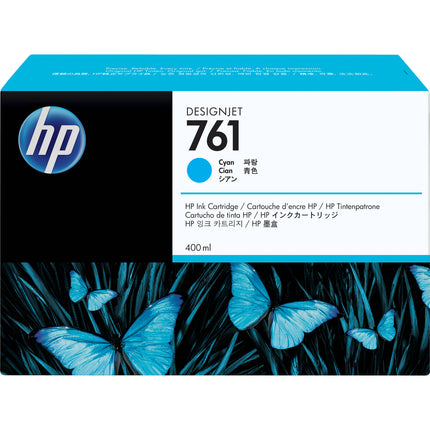 Cartucho de Tinta HP 761 Cyan 400 ml para Impresoras Designjet T7100 T7200