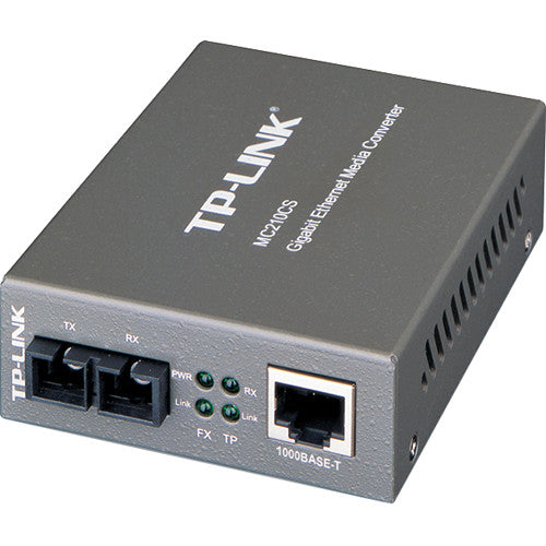 TP-Link MC210CS Convertidor de Medios Monomodo Gigabit 2x1000M 9.3 Millas
