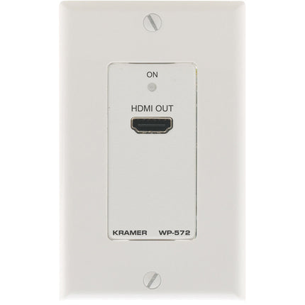 Kramer WP-572 Receptor HDMI 1-Gang Pared Blanco 1080p60 PoC 230 pies