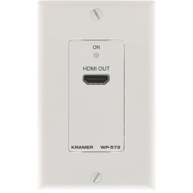 Kramer WP-572 Receptor HDMI 1-Gang Pared Blanco 1080p60 PoC 230 pies