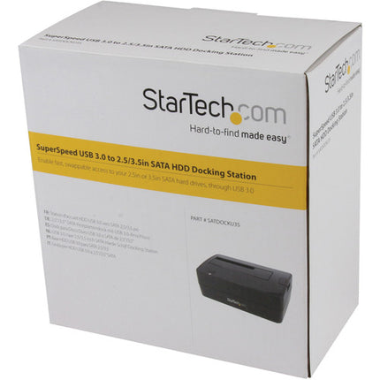 StarTech Docking Station USB 3.0 a SATA para HDD 2.5"/3.5" 5 Gb/s 15,000 ciclos