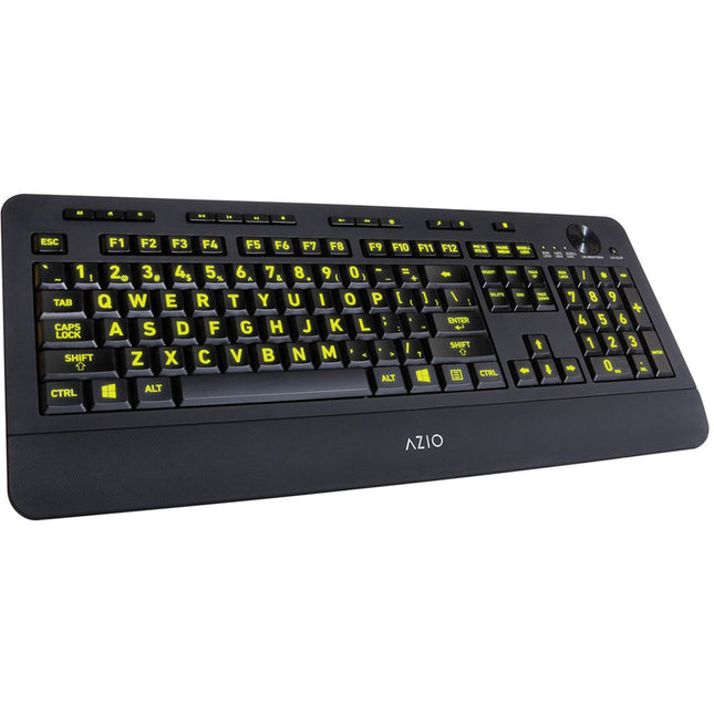 AZIO KB506 Vision Teclado USB Retroiluminado Cinco Colores Ajustable