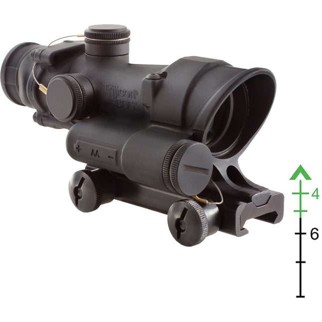 Trijicon 4x32 ACOG Visor Riflescope Verde Chevron 1.5" Alcance