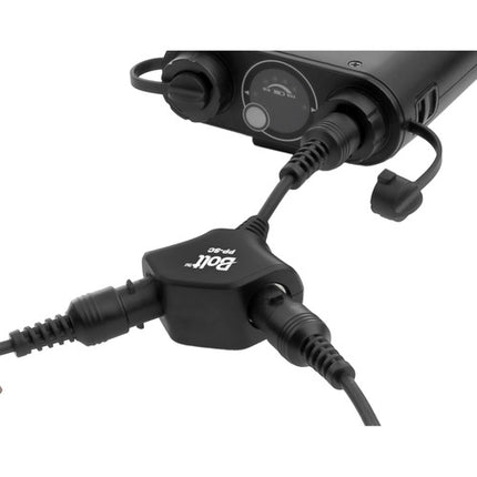 Cable divisor Bolt PP-SC para fuentes de energía con puerto HV 4 pines para dos flashes