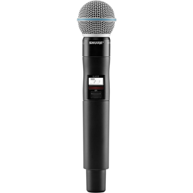 Shure QLXD2/B58A Micrófono inalámbrico digital con cápsula Beta 58A y 2560 frecuencias