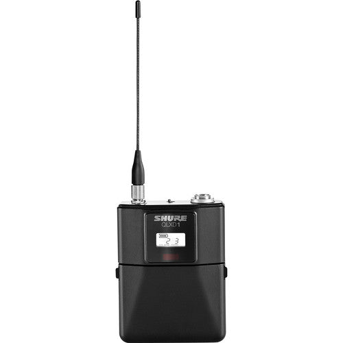 Shure QLXD1 Transmisor Inalámbrico Digital Cuerpo 2560 Frecuencias 9 Hr Batería