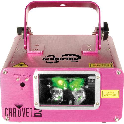 CHAUVET DJ Scorpion Dual-Beam Láser para Eventos 32 Patrones Ajustables